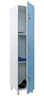 Инструкция по сборке шкафа для раздевалок WL 13-40 голубой/белый